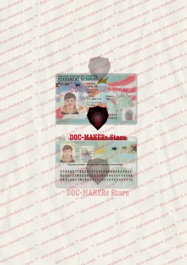 USA Green Card Residence Permit - V2